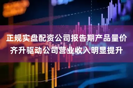 正规实盘配资公司报告期产品量价齐升驱动公司营业收入明显提升
